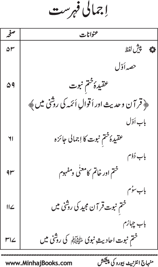 Page No. 5 from the book Aqida Khatm-e-Nubuwwat by Shaykh-ul-Islam Dr Muhammad Tahir-ul-Qadri