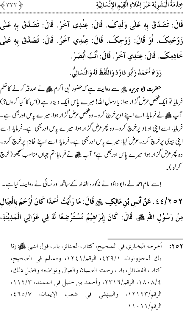 Islam awr Khidmat e Insaniyat