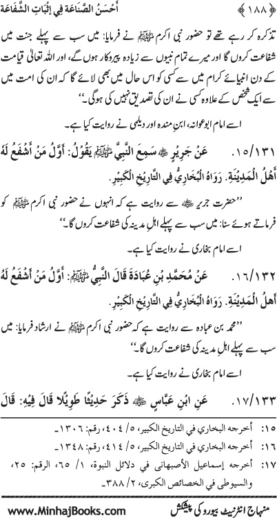 ‘Aqida Shafa‘at: Ahadith Mubaraka ki Rawshani main