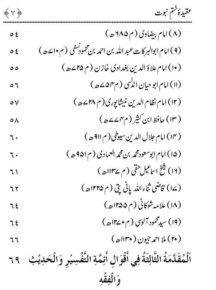 Arbain: Aqida e Khatm e Nabuwwat