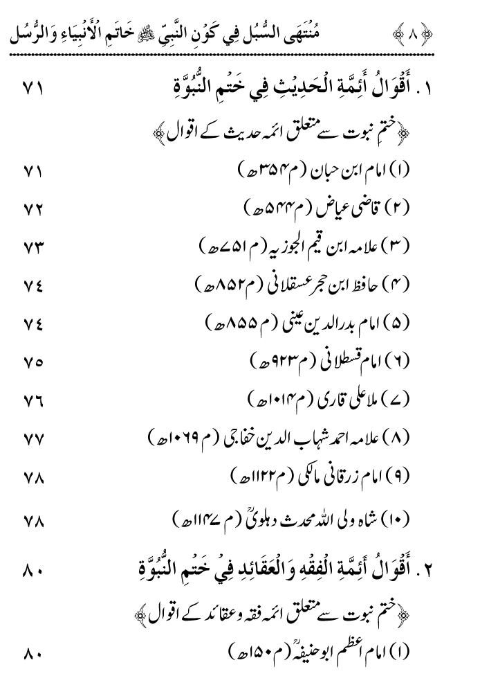 Arbain: Aqida e Khatm e Nabuwwat