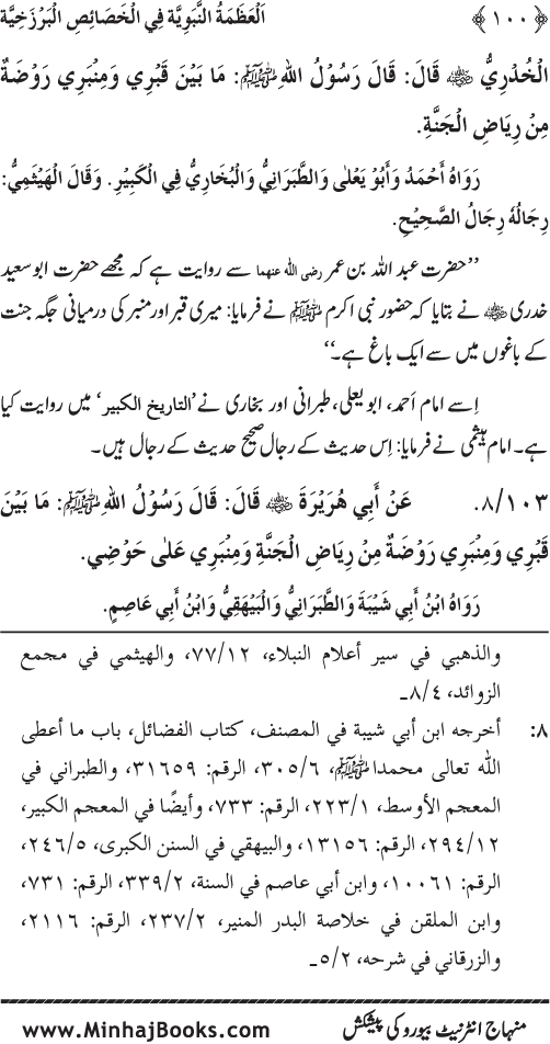 Huzur (PBUH) ke Barzakhi Khasa’is Mubaraka