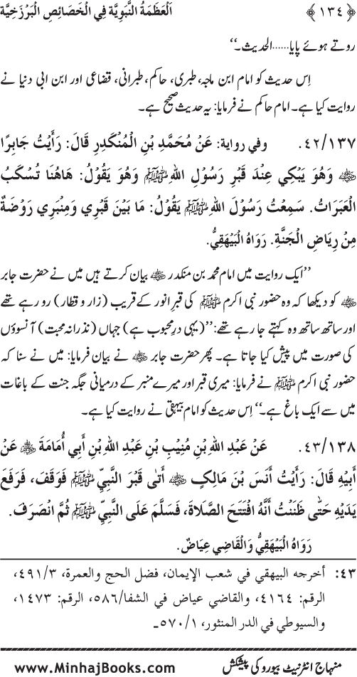 Huzur (PBUH) ke Barzakhi Khasa’is Mubaraka