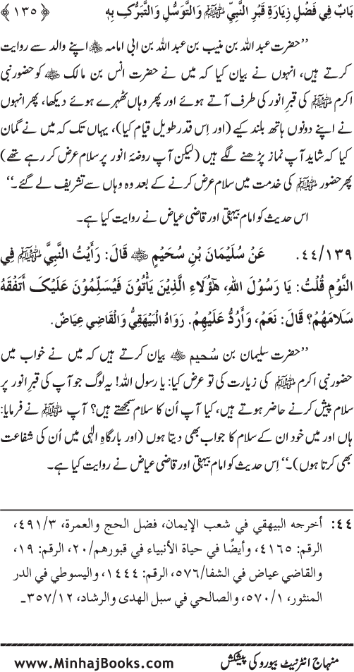 Huzur (PBUH) ke Barzakhi Khasa’is Mubaraka