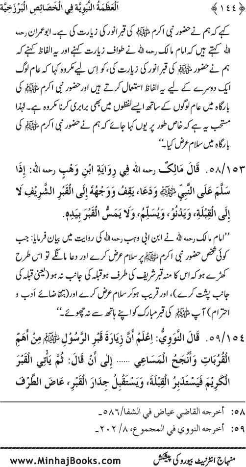 Huzur (PBUH) ke Barzakhi Khasa’is Mubaraka