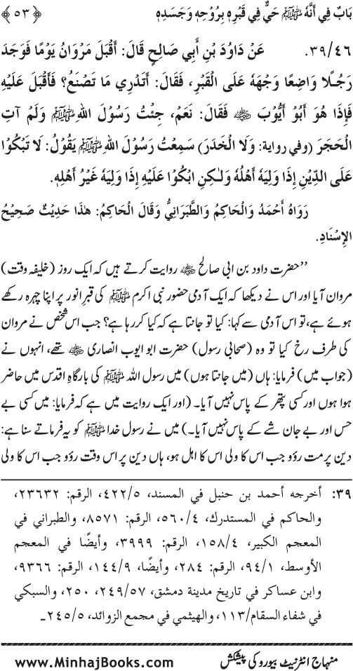 Huzur (PBUH) ke Barzakhi Khasa’is Mubaraka