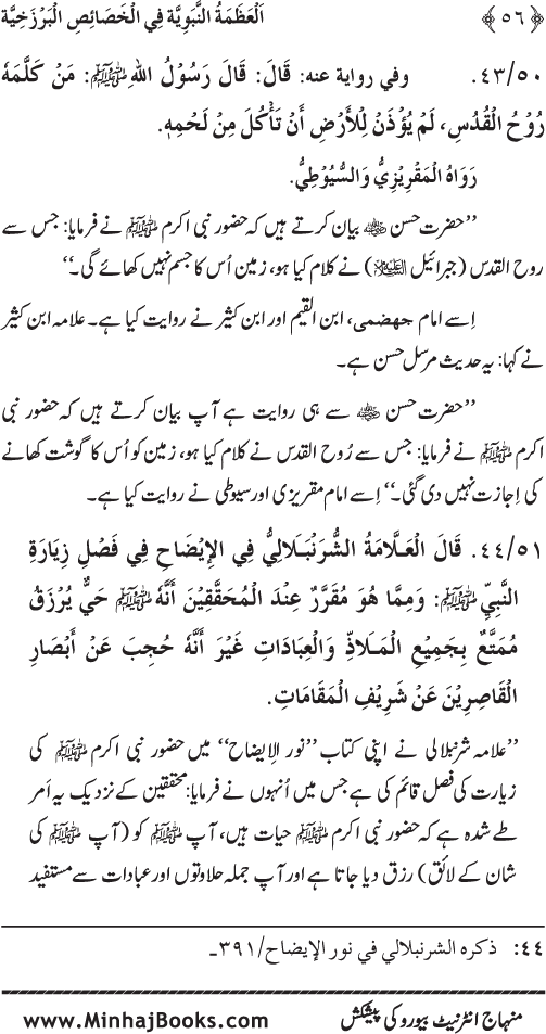 Huzur (PBUH) ke Barzakhi Khasa’is Mubaraka