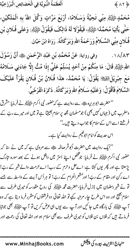 Huzur (PBUH) ke Barzakhi Khasa’is Mubaraka