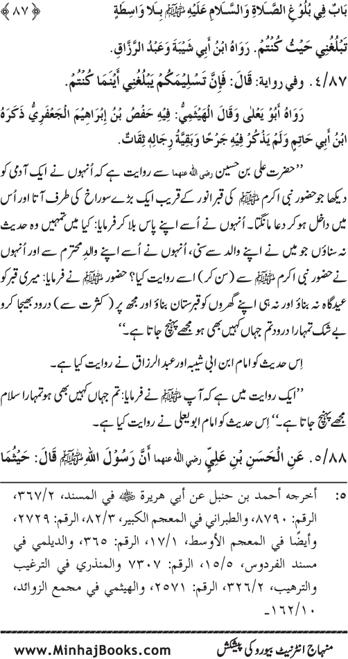 Huzur (PBUH) ke Barzakhi Khasa’is Mubaraka