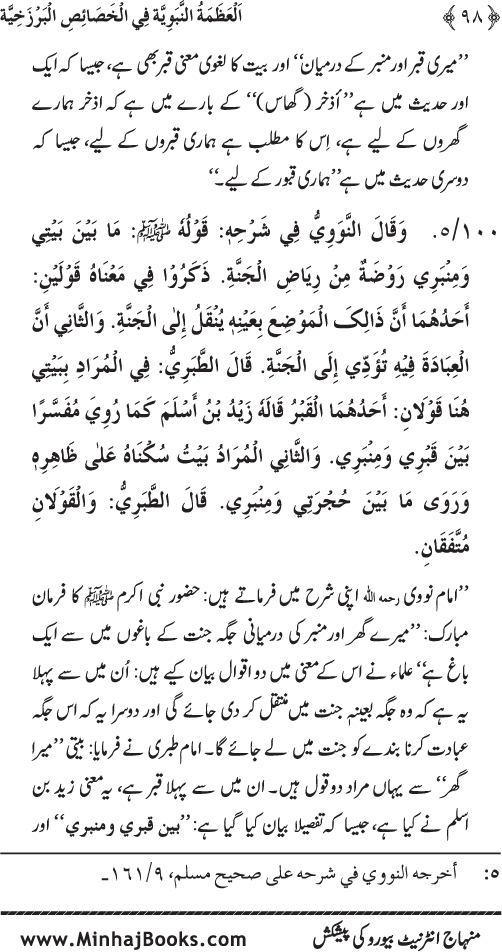 Huzur (PBUH) ke Barzakhi Khasa’is Mubaraka