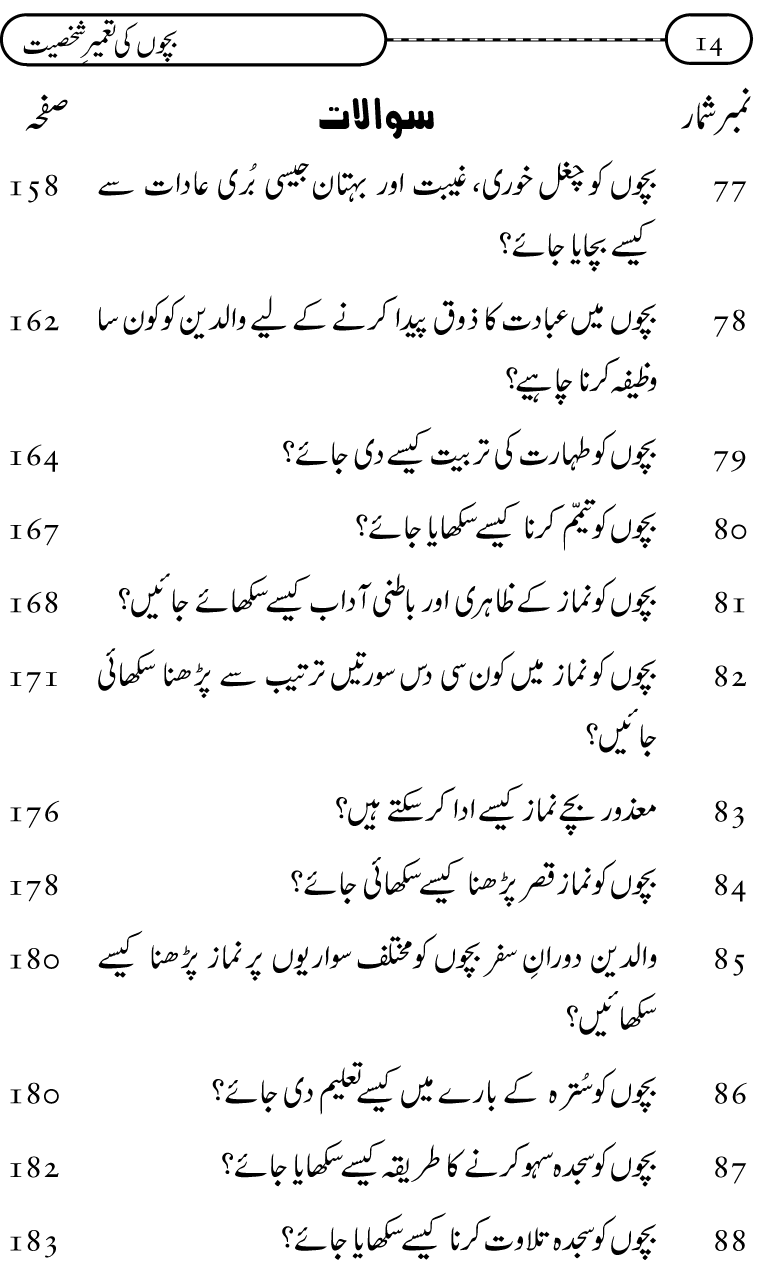 Silsila Ta‘limat-e-Islam (12): Bachon ki Tamir-e-Shakhsiyat