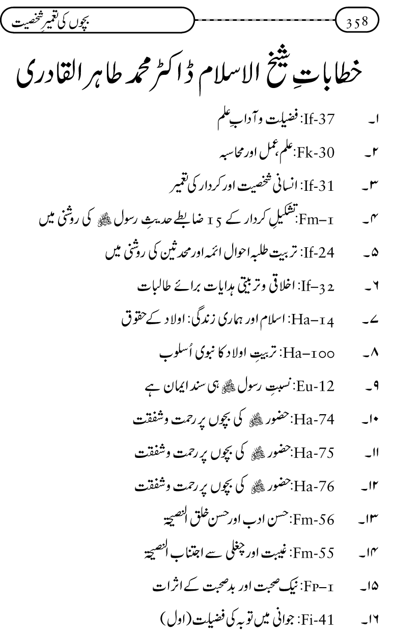 Silsila Ta‘limat-e-Islam (12): Bachon ki Tamir-e-Shakhsiyat