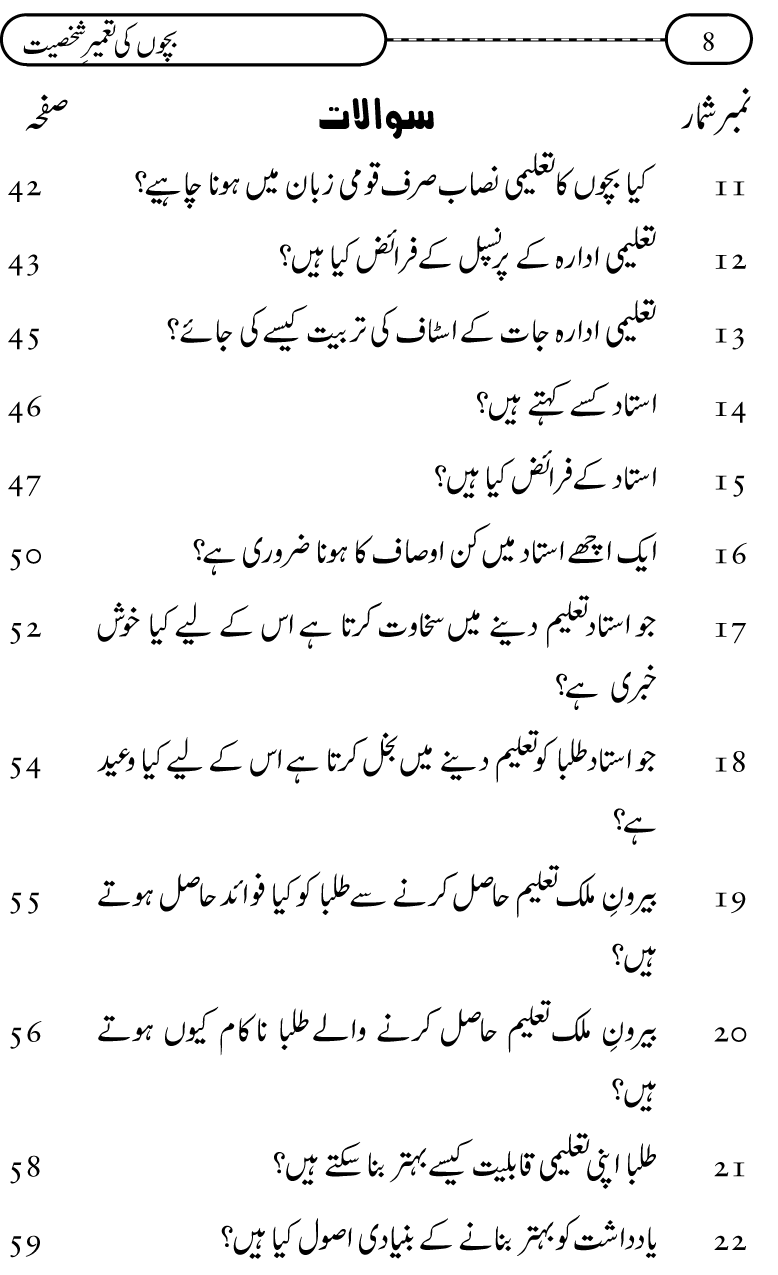 Silsila Ta‘limat-e-Islam (12): Bachon ki Tamir-e-Shakhsiyat