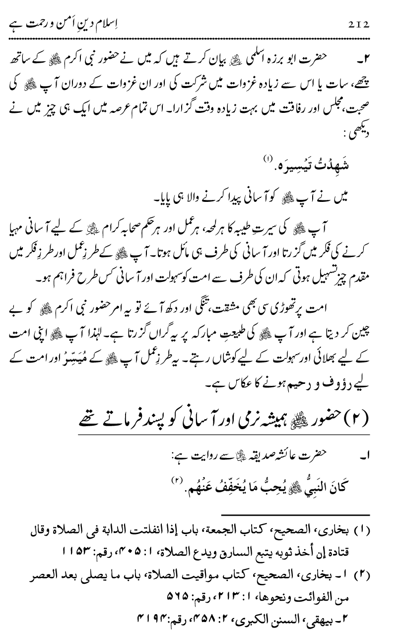 Islam Din-e-Amn-o-Rahmat Hay