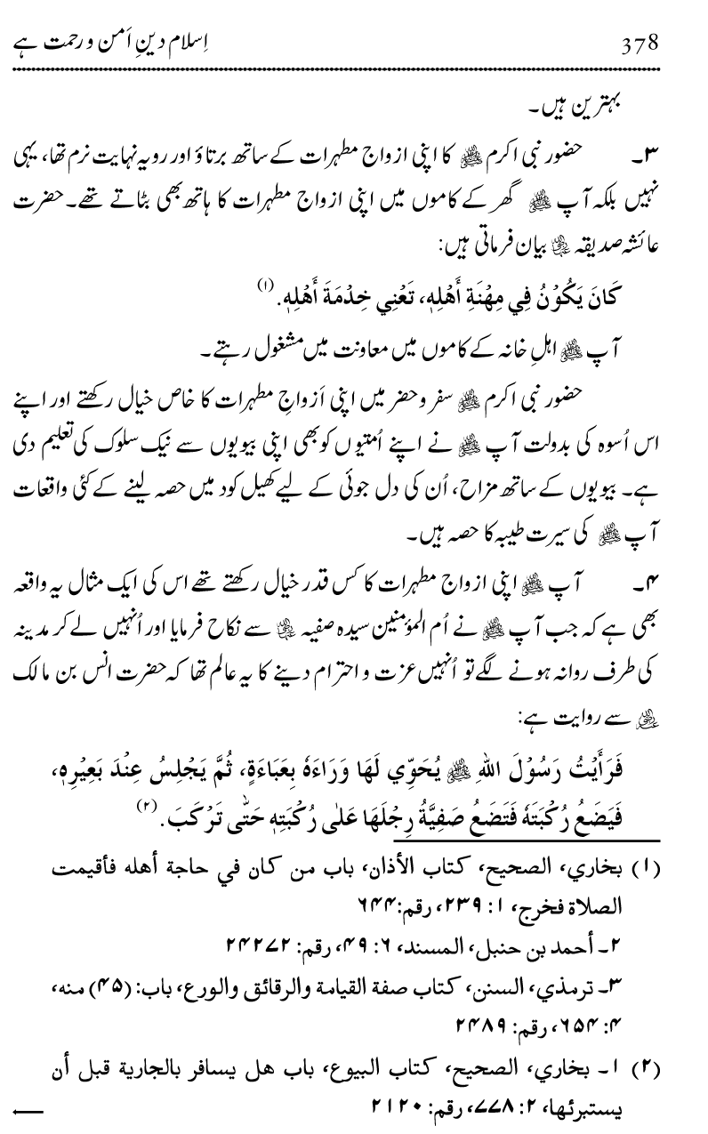 Islam Din-e-Amn-o-Rahmat Hay