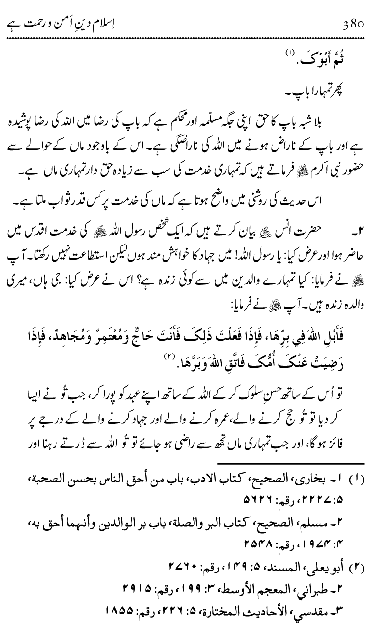 Islam Din-e-Amn-o-Rahmat Hay