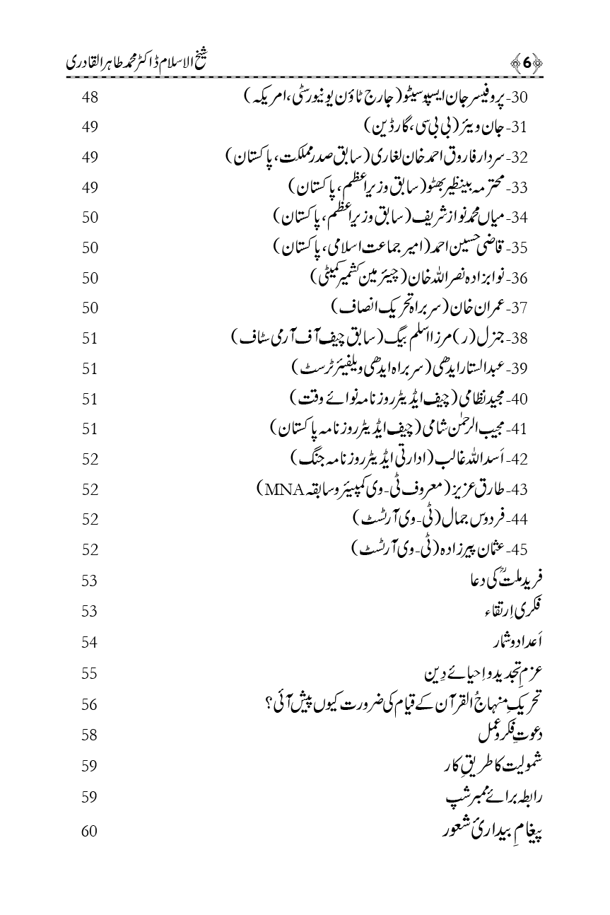 Shaykh-ul-Islam: Tanqeed - Karnamy - Taasuraat