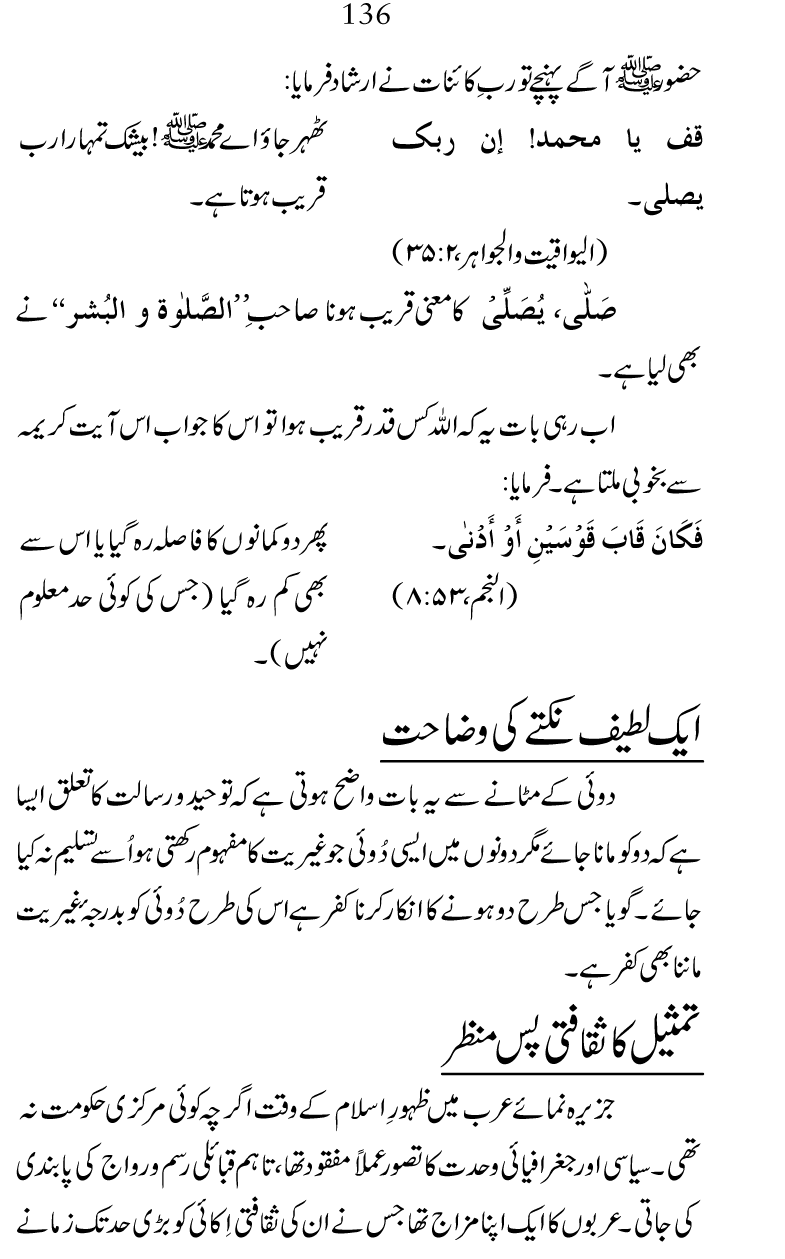 Falsafa e Mi‘raj al-Nabi (PBUH)