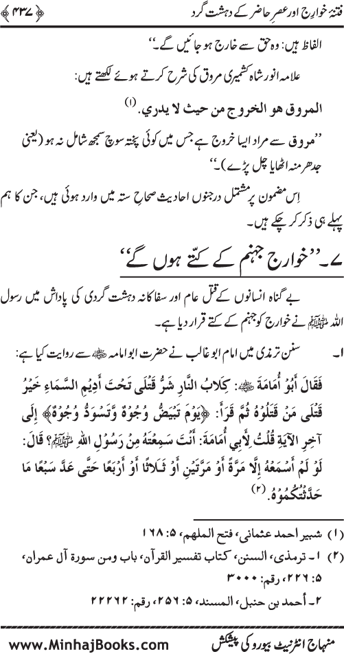 Dehshat Gardi awr Fitna-e-Khawarij