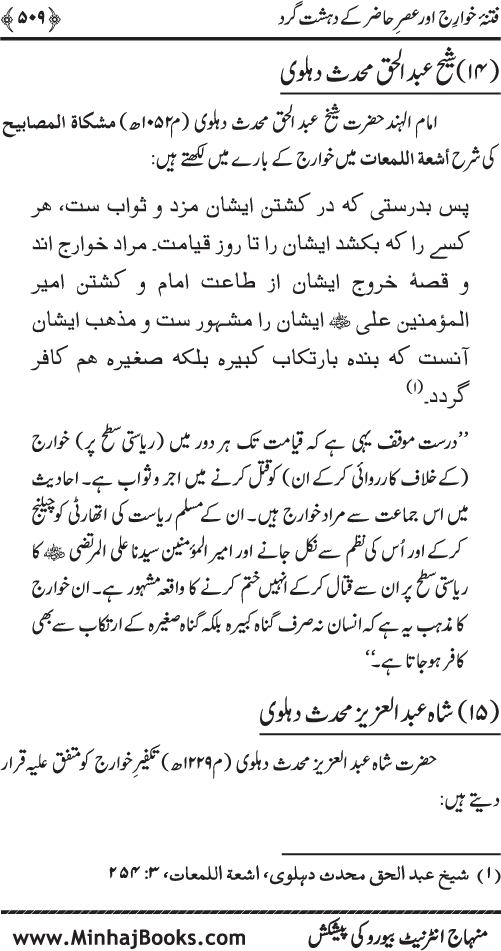 Dehshat Gardi awr Fitna-e-Khawarij