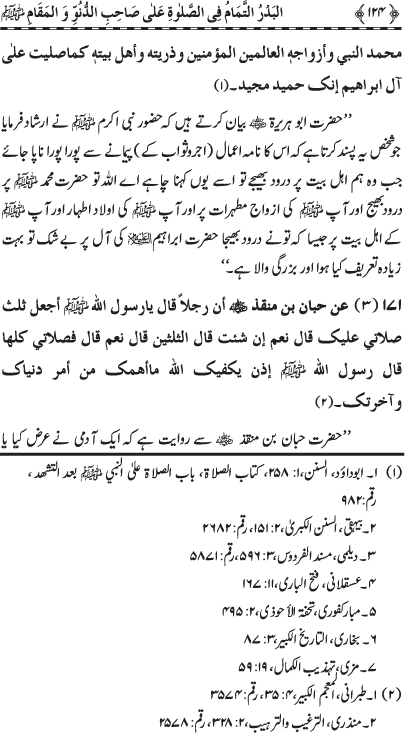 Durood Sharif ke Faza’il-o-Barakat