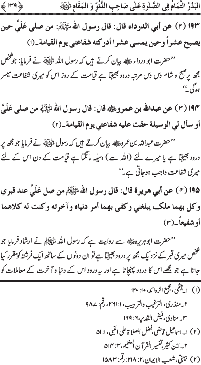 Durood Sharif ke Faza’il-o-Barakat