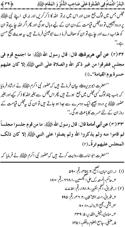 Durood Sharif ke Faza’il-o-Barakat