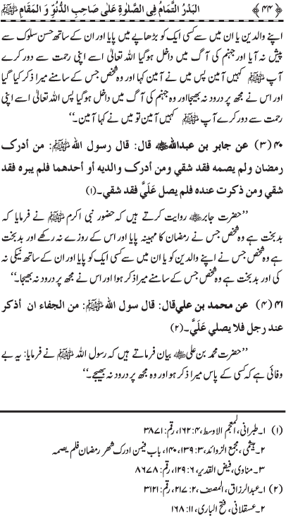 Durood Sharif ke Faza’il-o-Barakat