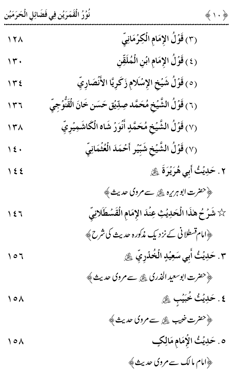 Noor ul Qamarain fi Fazail al-Haramayn