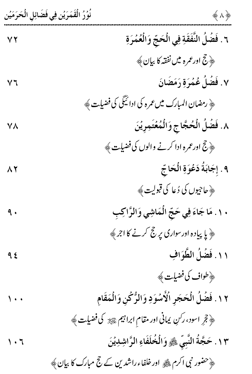 Noor ul Qamarain fi Fazail al-Haramayn