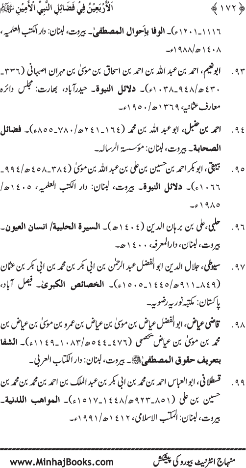 Arba‘in: Virtues of the Holy Prophet (PBUH)