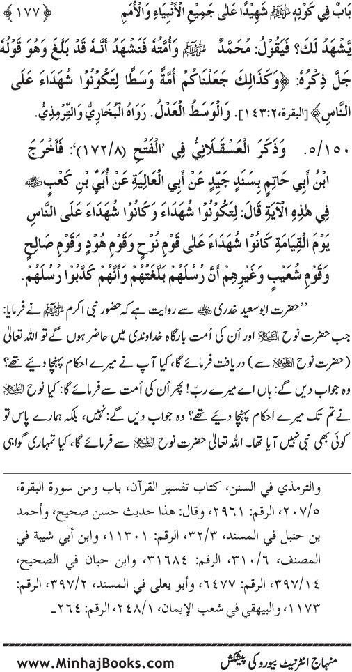 Huzur (PBUH) ke Ukhrawi Khasa’is Mubaraka