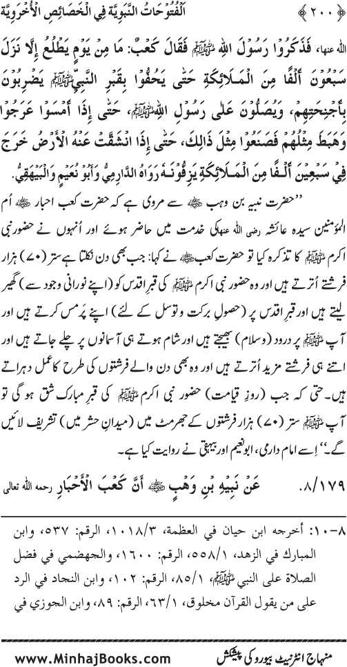 Huzur (PBUH) ke Ukhrawi Khasa’is Mubaraka