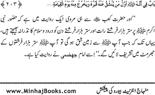 Huzur (PBUH) ke Ukhrawi Khasa’is Mubaraka