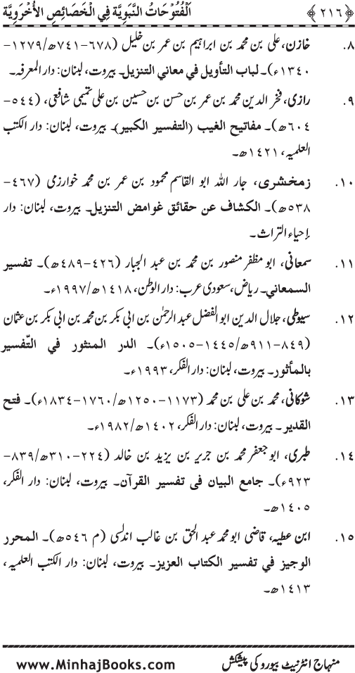 Huzur (PBUH) ke Ukhrawi Khasa’is Mubaraka