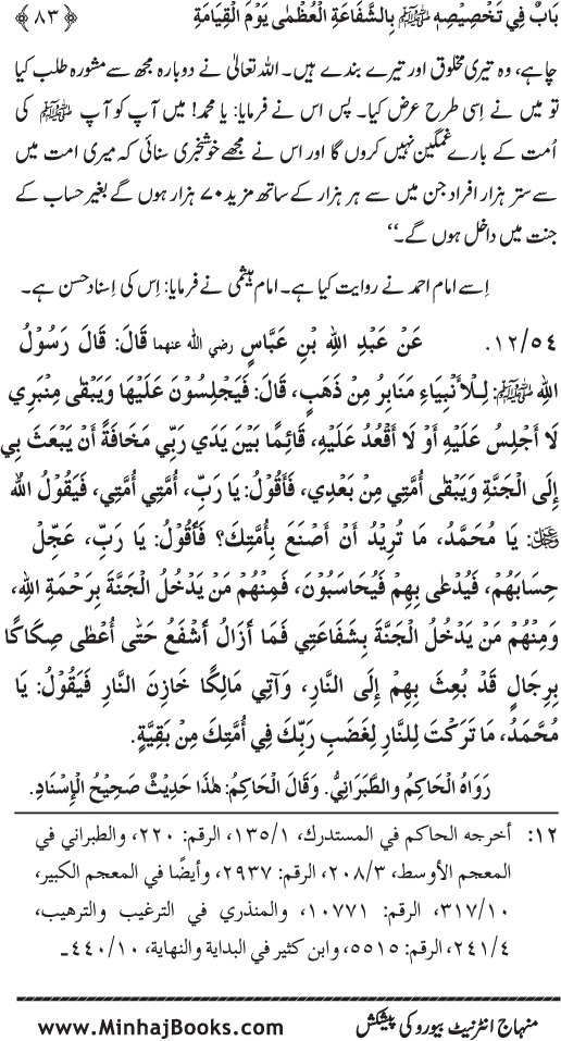 Huzur (PBUH) ke Ukhrawi Khasa’is Mubaraka