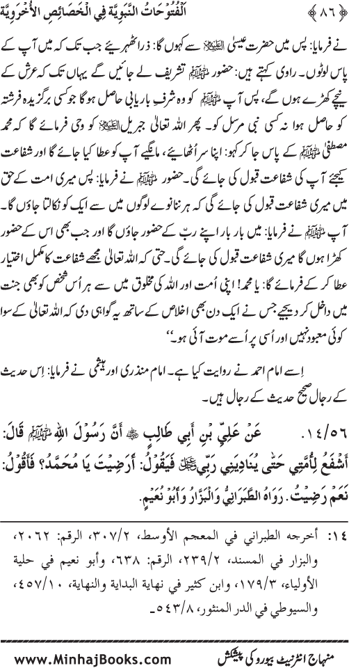 Huzur (PBUH) ke Ukhrawi Khasa’is Mubaraka