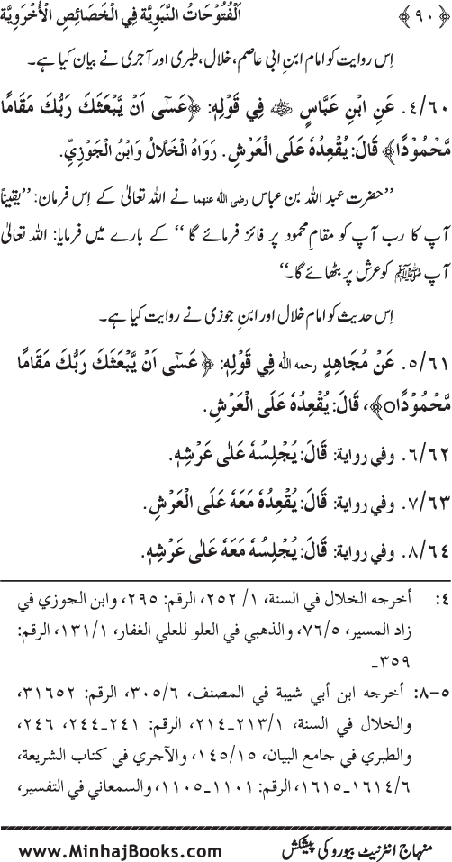 Huzur (PBUH) ke Ukhrawi Khasa’is Mubaraka