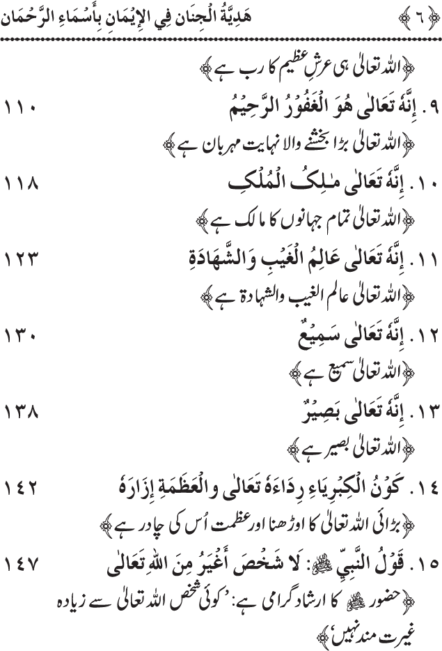 Arbain: Asma wa Sifat e Elahiya