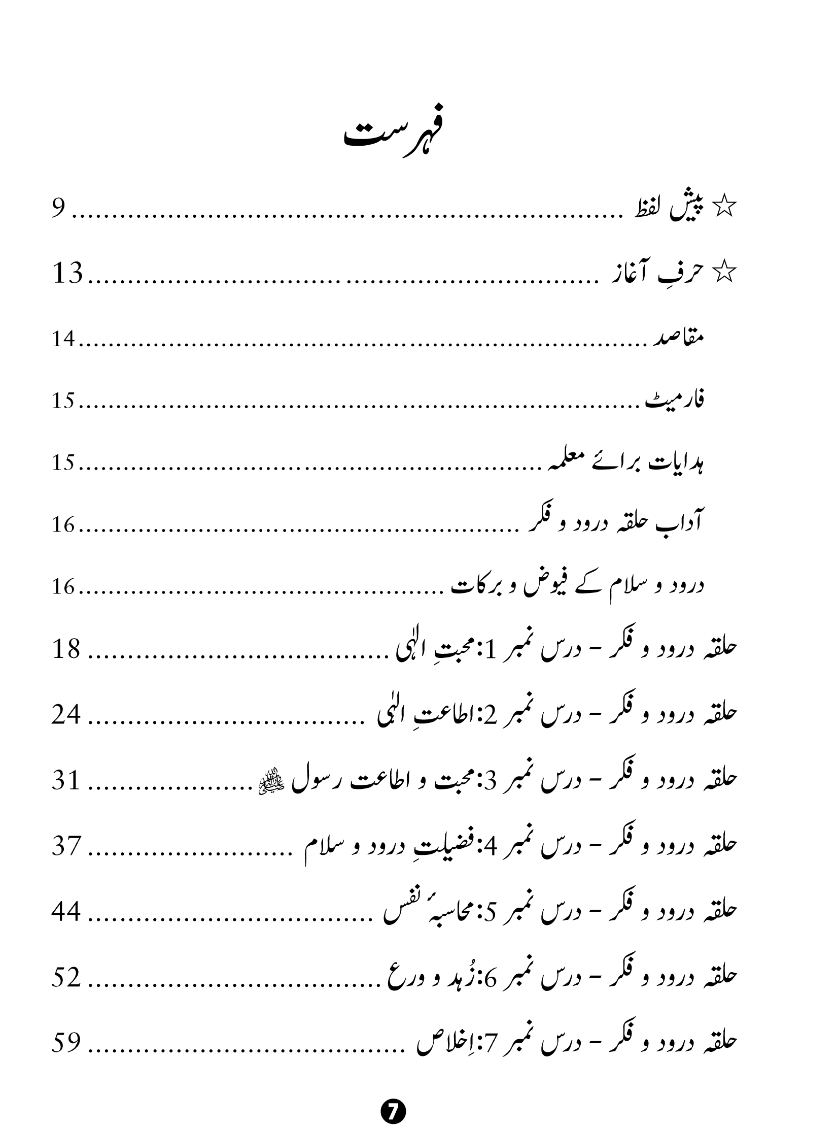 Halqa e Durood o Fikr