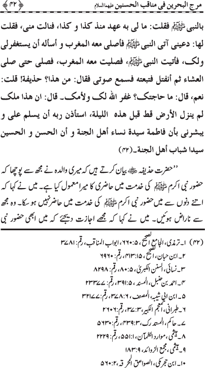 Hasnayn Karimayn (R.A.) ke Faza’il-o-Manaqib