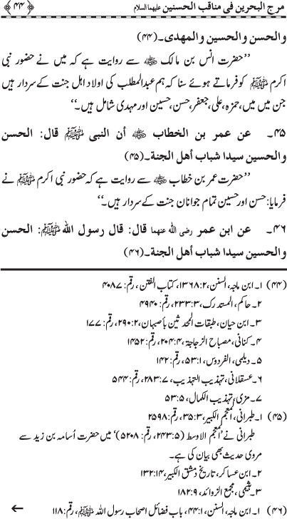 Hasnayn Karimayn (R.A.) ke Faza’il-o-Manaqib