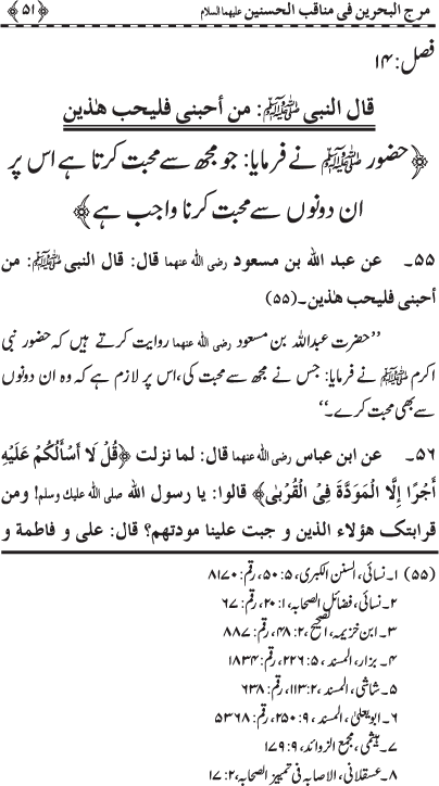 Hasnayn Karimayn (R.A.) ke Faza’il-o-Manaqib