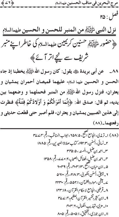 Hasnayn Karimayn (R.A.) ke Faza’il-o-Manaqib