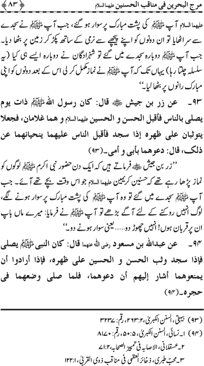 Hasnayn Karimayn (R.A.) ke Faza’il-o-Manaqib