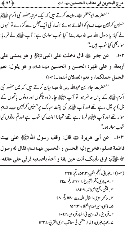 Hasnayn Karimayn (R.A.) ke Faza’il-o-Manaqib