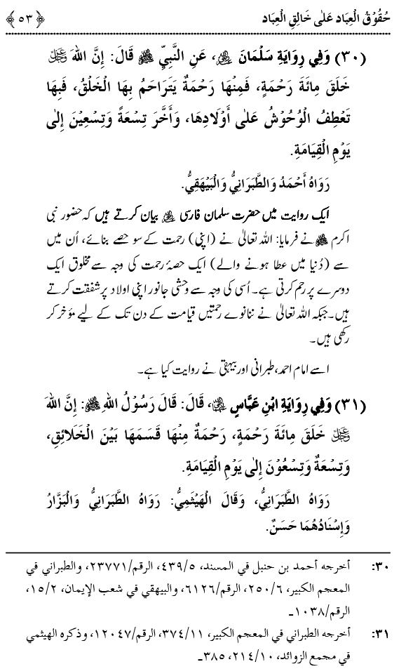 Allah Ta`ala Per Bandoon Kay Huqooq