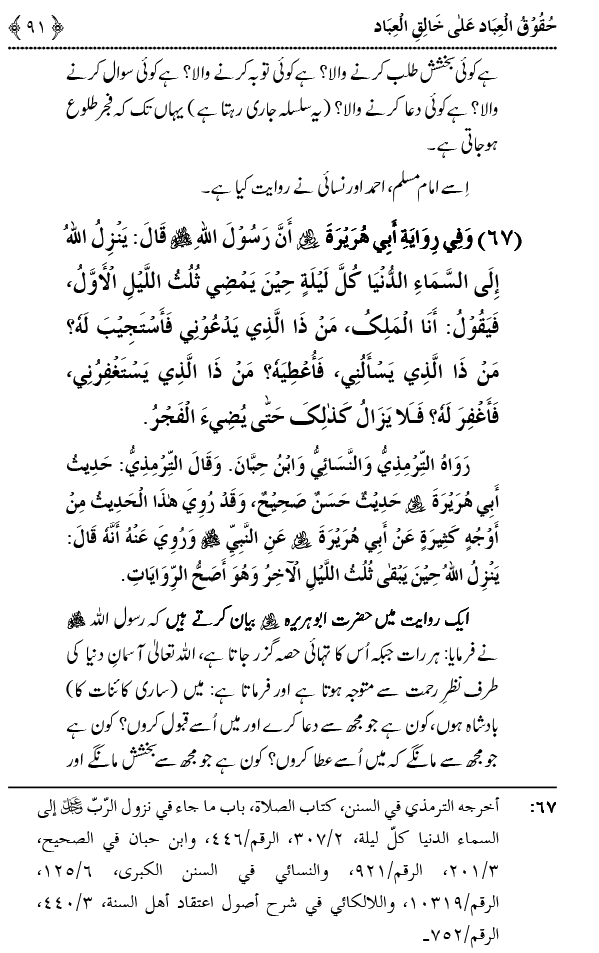 Allah Ta`ala Per Bandoon Kay Huqooq