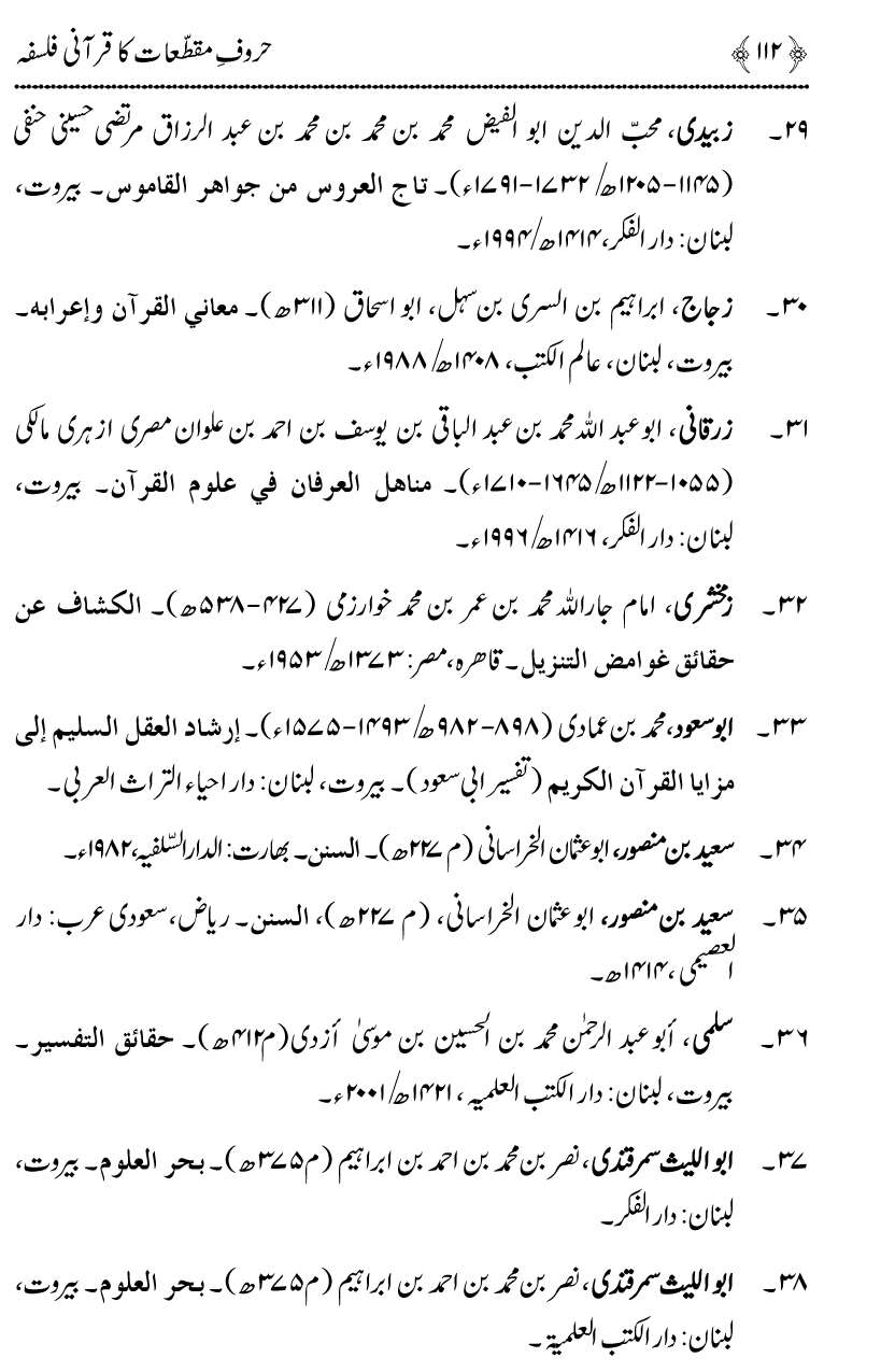 Huroof-e-Muqatta‘at ka Qurani Falsafa