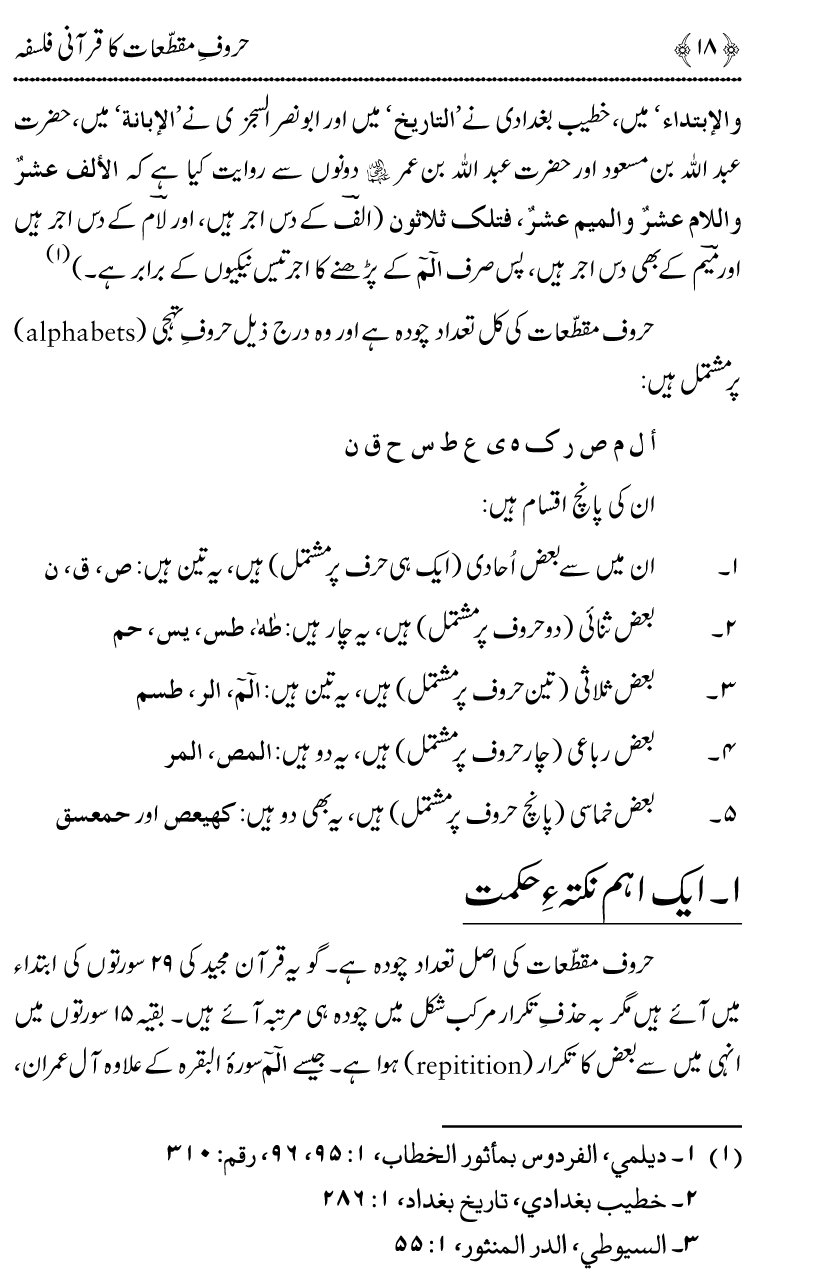 Huroof-e-Muqatta‘at ka Qurani Falsafa